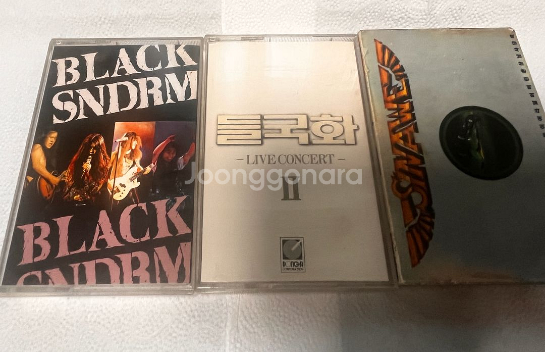 블랙신드롬, 들국화, 시나위 tape 테이프--0