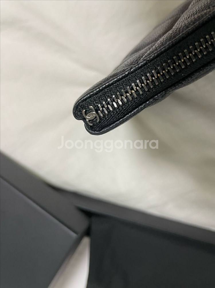 [정품] 샤넬 클래식 캐비어 클러치 블랙 은장--5