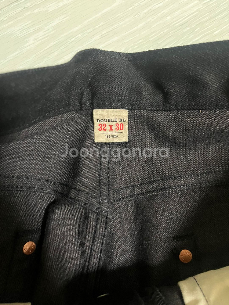 [가격인하]RRL 더블알엘 빈티지5포켓 블랙 온 블랙--6