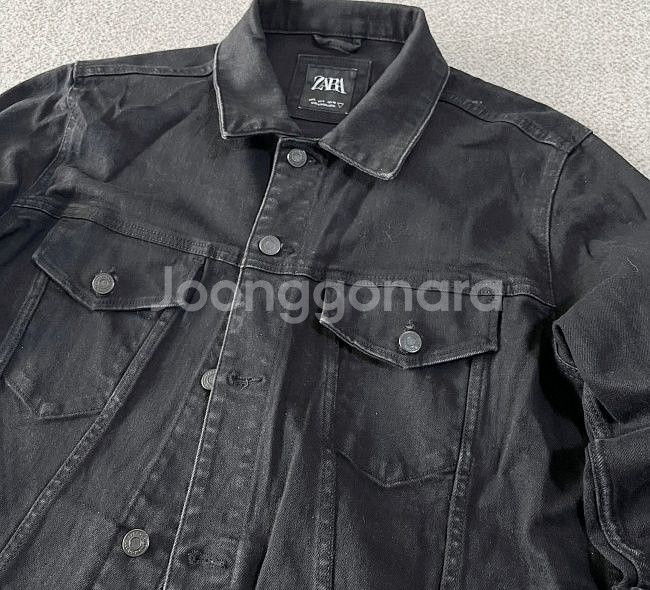 자라 흑청자켓 데님자켓 트러커 데님 자켓 100/L--1