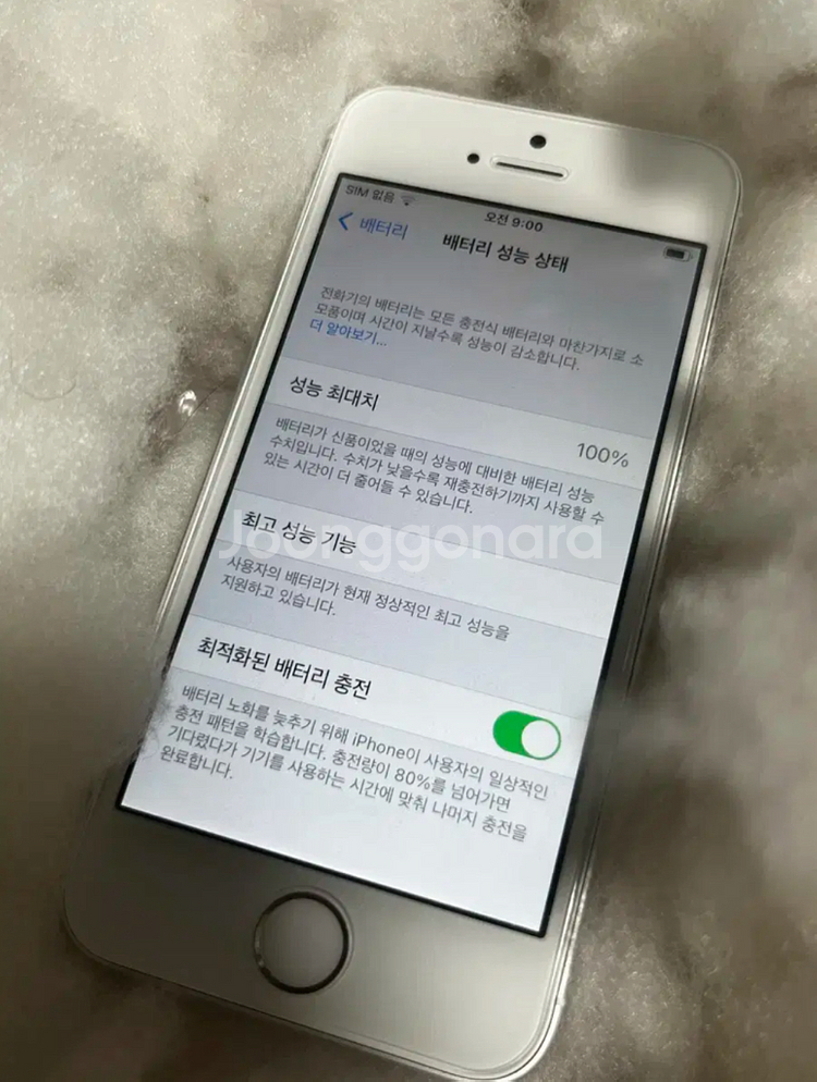 아이폰 se1 실버 성능 100%--1