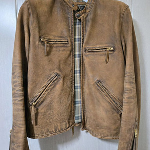 rrl 싱글레더 자켓 M