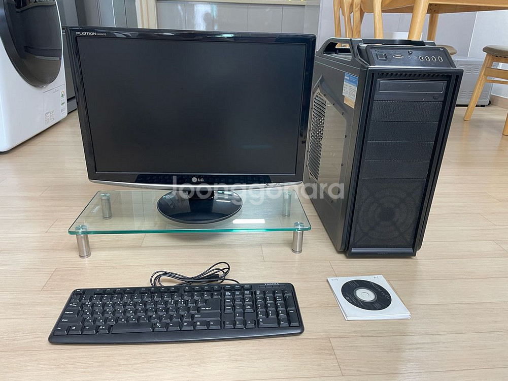 데스크탑 컴퓨터, 모니터, 키보드, 파워 600W--0
