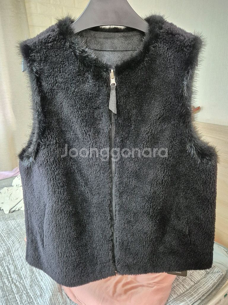 여성 밍크양모조끼--0