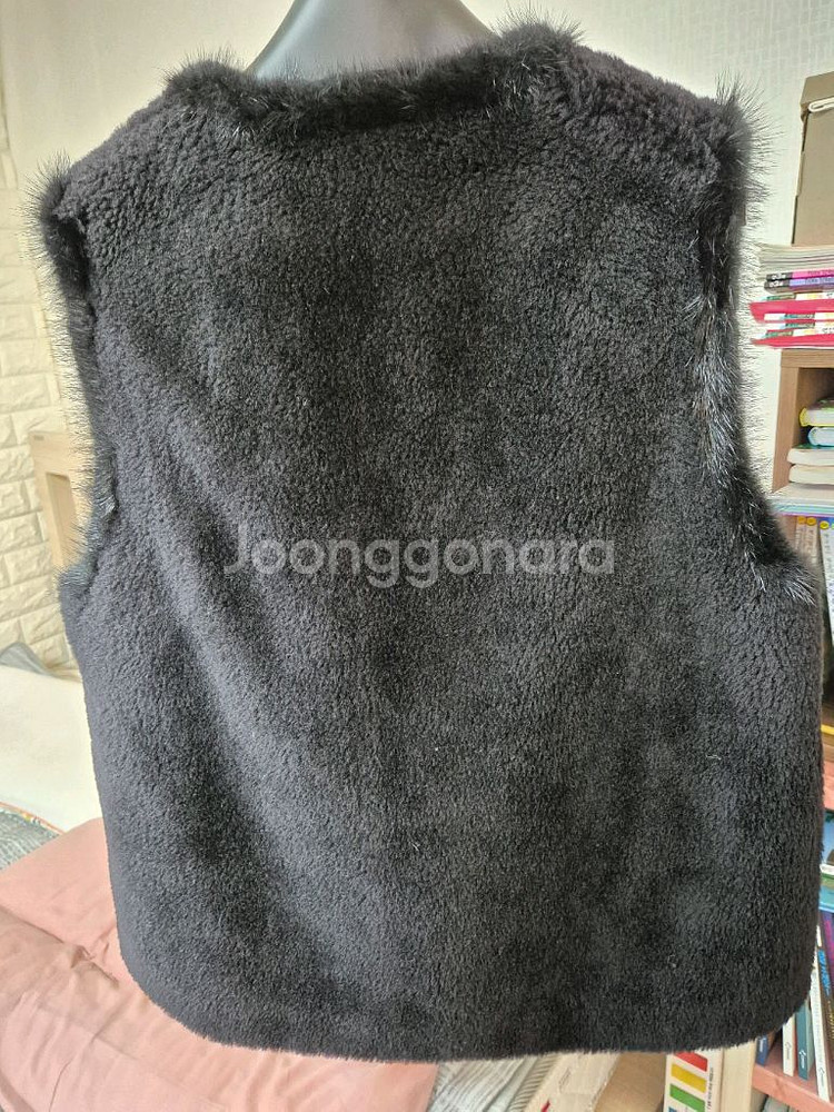 여성 밍크양모조끼--5