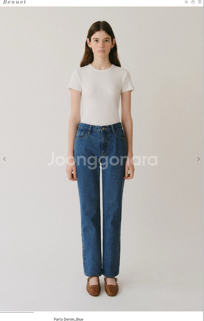 베뉴엣 파르토 데님 long m 새제품--0