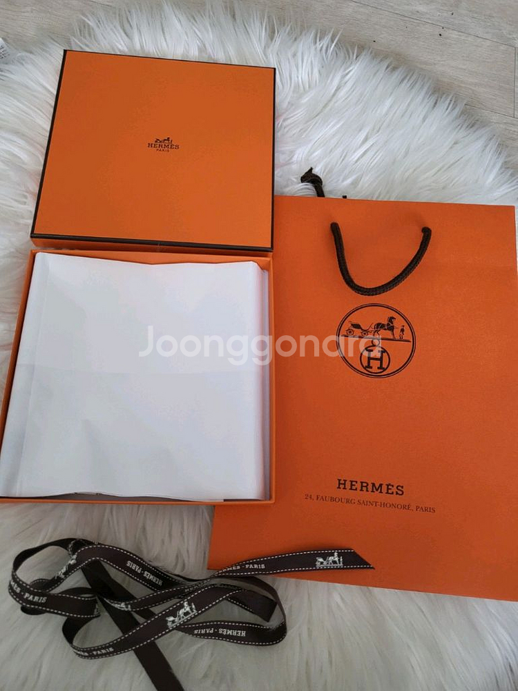 에르메스 까레 스카프 팔로니에 70 까레 블랑--5
