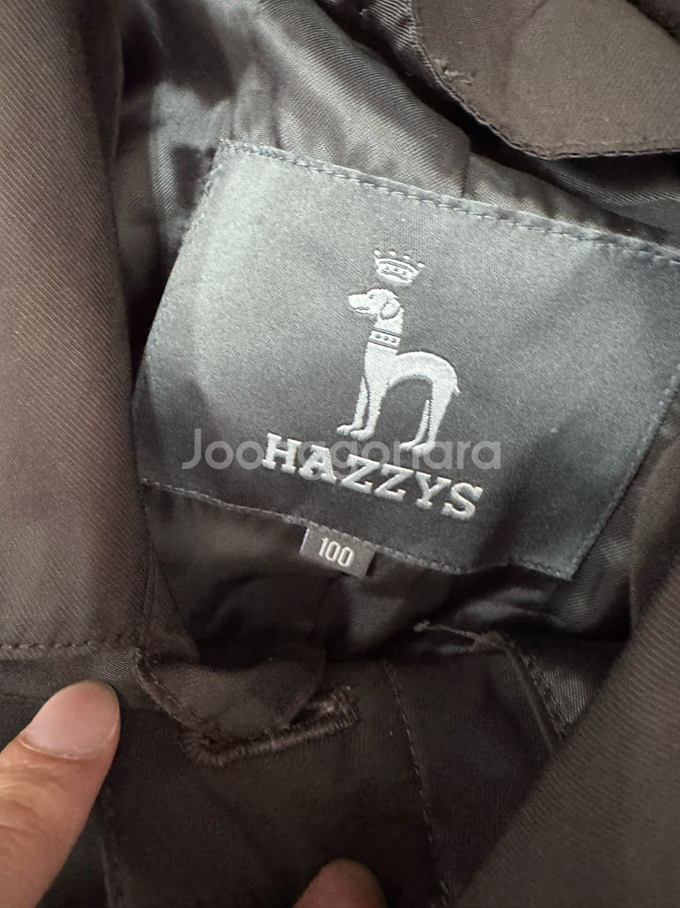 헤지스 Hazzys 코코아 나일론 롱 점퍼 자켓 L--2