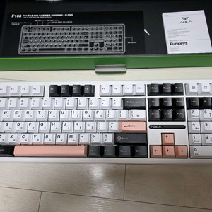 AULA F108 독거미 국내 정품 화이트, 경해축