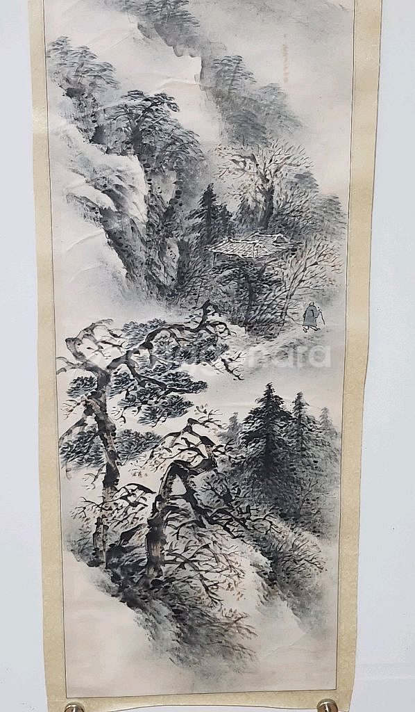 산수화 족자--5