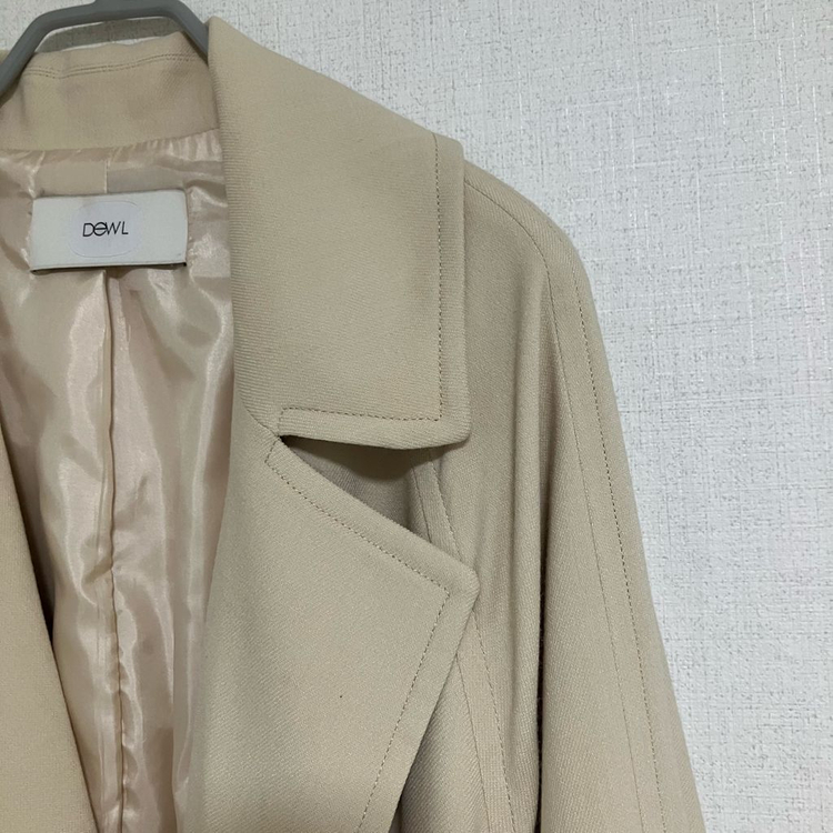 듀엘 아이보리 롱 트렌치코트 (55) 이미지