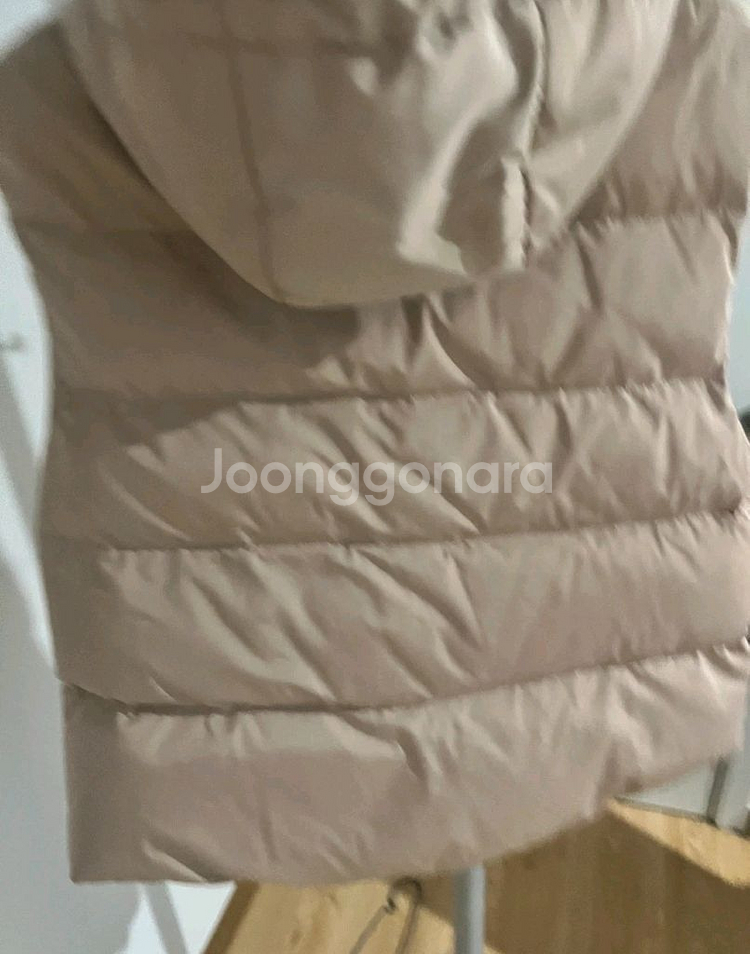 밍크 구스 후드베스트 모피--3