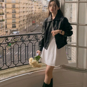 베니토 코튼 끈조절 나시 미니원피스 화이트 M 키작녀