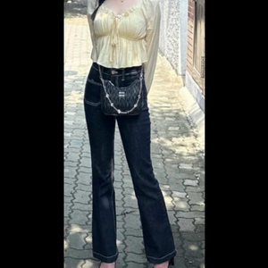 코디세트 블라우스 부츠컷