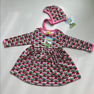 던스 25 가을 핑크 보넷& 개더 원피스(새상품)