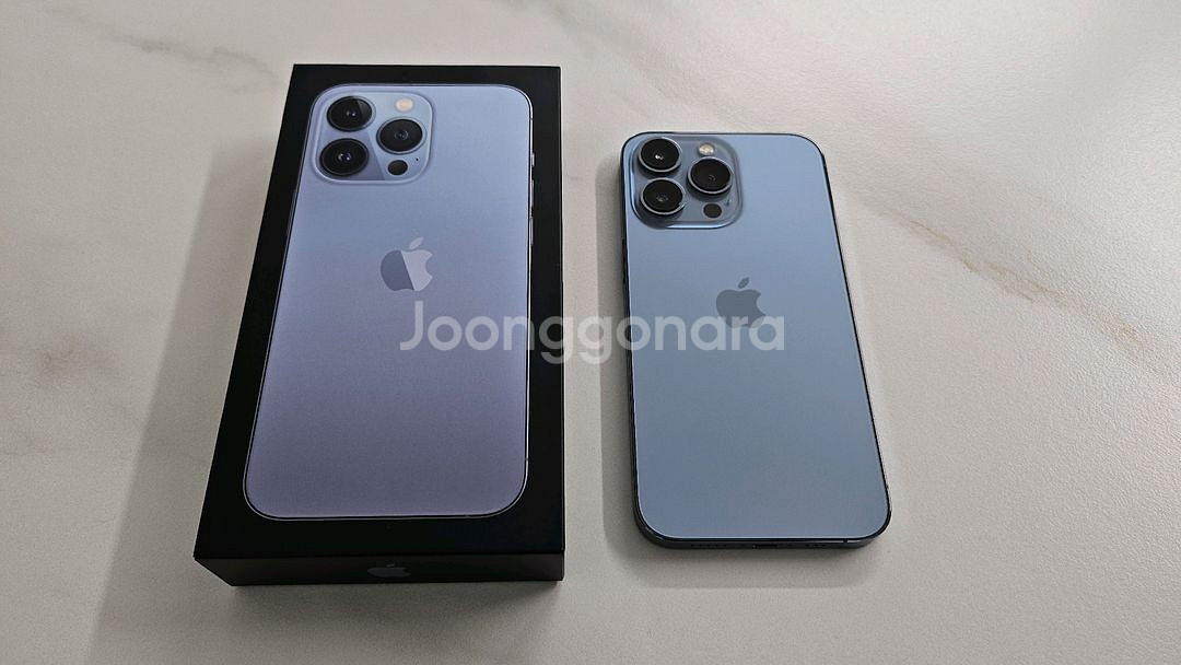 아이폰 13프로 S급 시에라블루 256GB (박스포함)--0