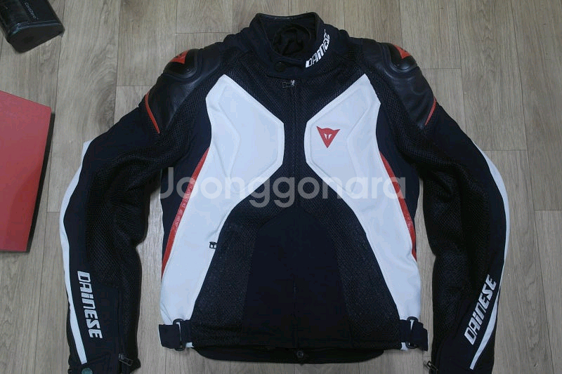 [신품] 다이네즈 슈퍼 메쉬 반가죽 자켓 46호 검흰빨--0