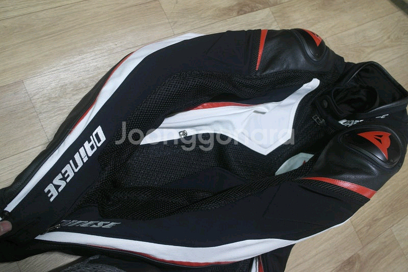 [신품] 다이네즈 슈퍼 메쉬 반가죽 자켓 46호 검흰빨--2