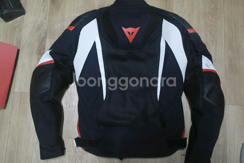 [신품] 다이네즈 슈퍼 메쉬 반가죽 자켓 46호 검흰빨--5