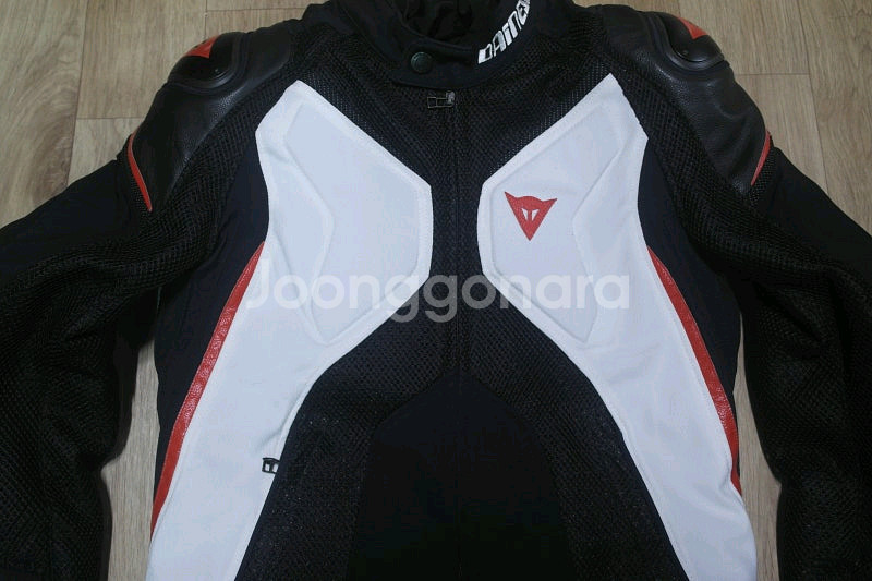 [신품] 다이네즈 슈퍼 메쉬 반가죽 자켓 46호 검흰빨--3