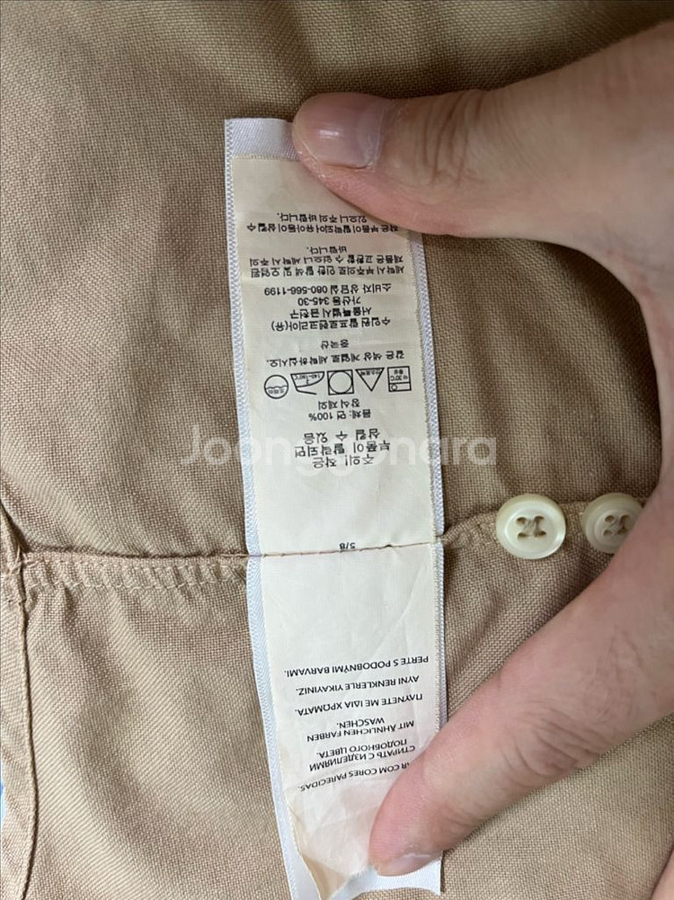 폴로 랄프로렌 가먼트다이 셔츠 베이지 클래식L--3