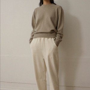 Letter Velour string pants