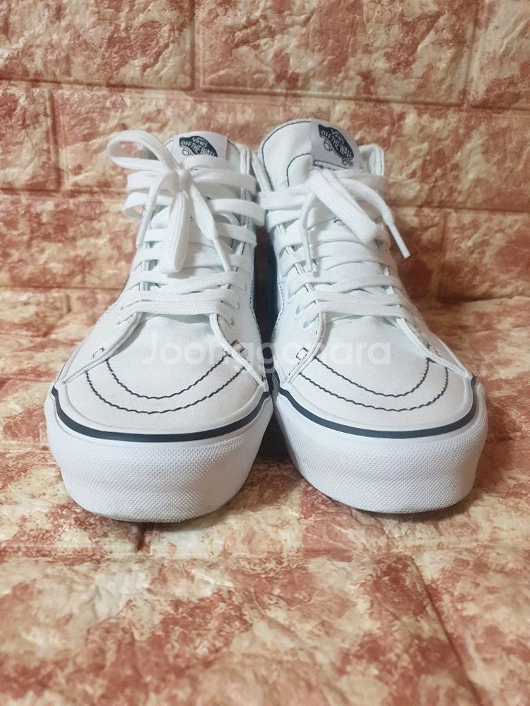 (260) VANS 반스 남자 스니커즈 하이탑 화이트--6