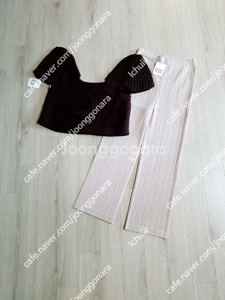 플리츠플리즈 씨커팬츠 베이지--3