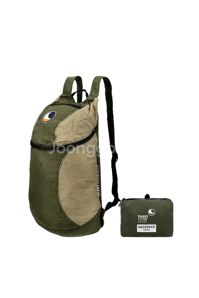 [새상품]티켓투더문 백팩 미니 15L 아미 그린+카키--0