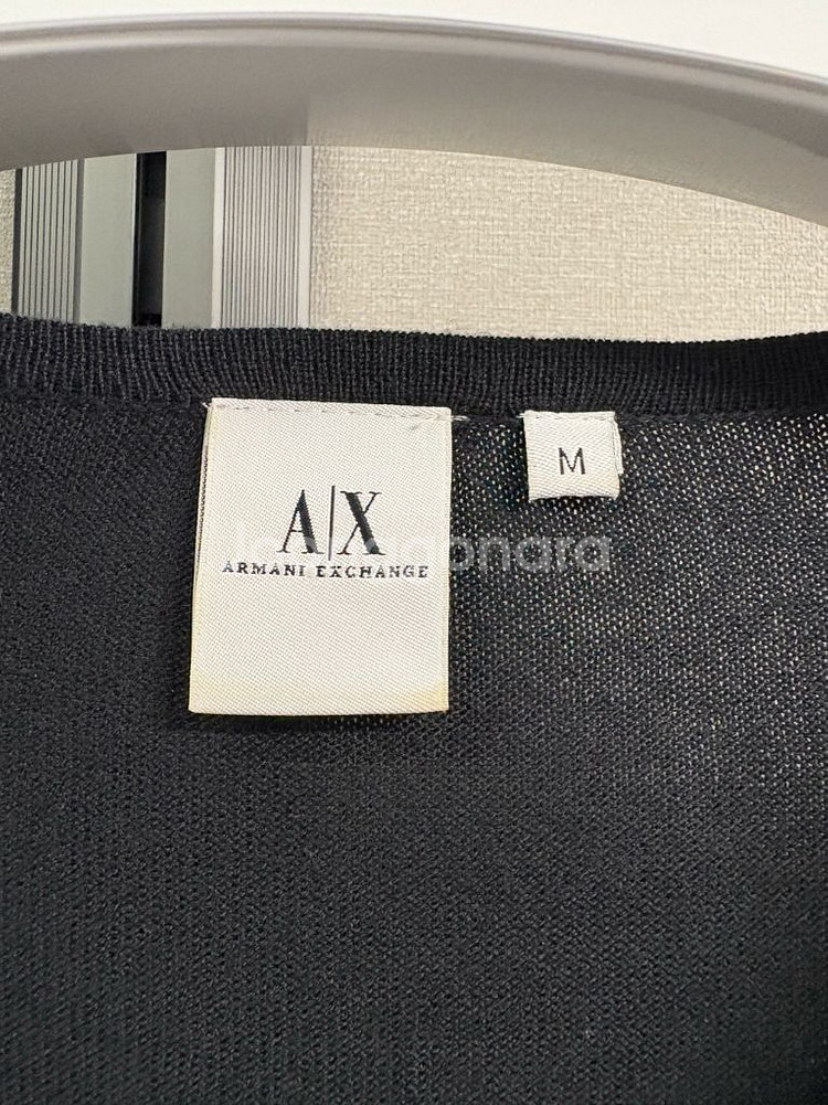 A/X 아르마니 블랙 레이스 가디건--3
