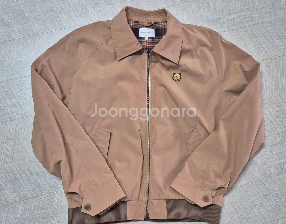 메종키츠네 코튼 해링턴 자켓 100 L사이--0