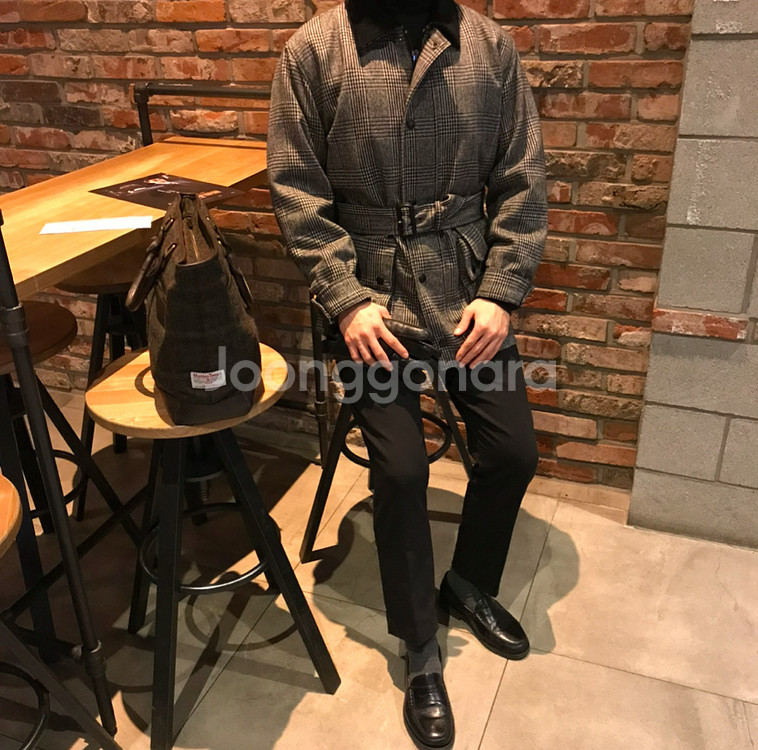 빈폴 해리스트위드 남성 토트백--7