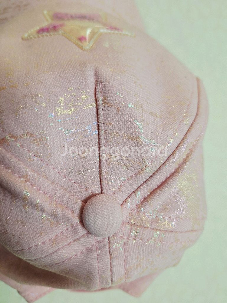 딸기우유빛 핑크 별 볼캡 54cm--3