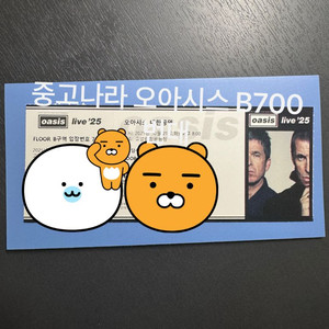 오아시스 내한 공연 b700번대