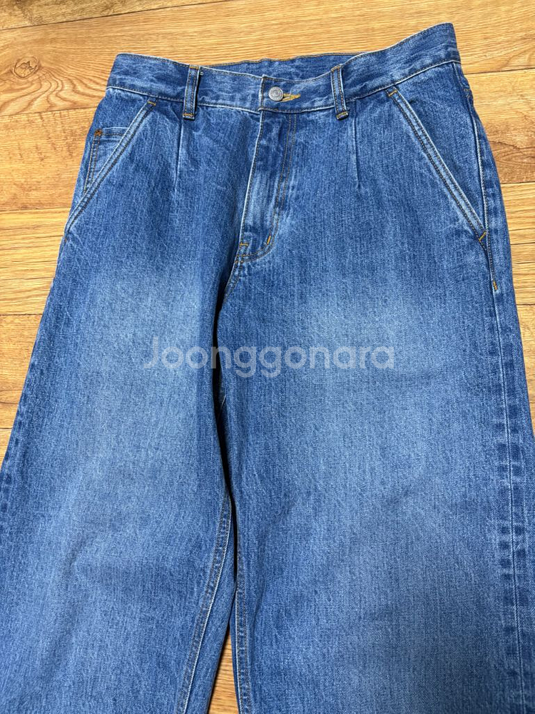 [S] 도큐먼트 셀비지5p 데님 인디고--1