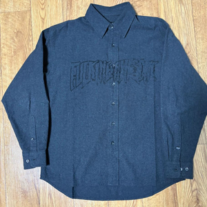 [S]퍼킹어썸 스탬프 로고 샴브레이 셔츠 그레이