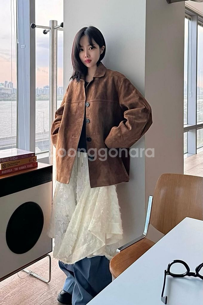 EPINGLER 에핑글러 자가드 셔츠 스커트 셋업 판--3