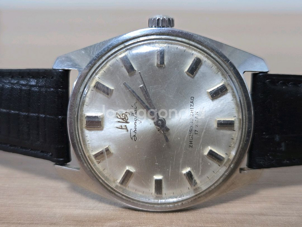 1960년대 중국 상하이 17석 수동시계--0