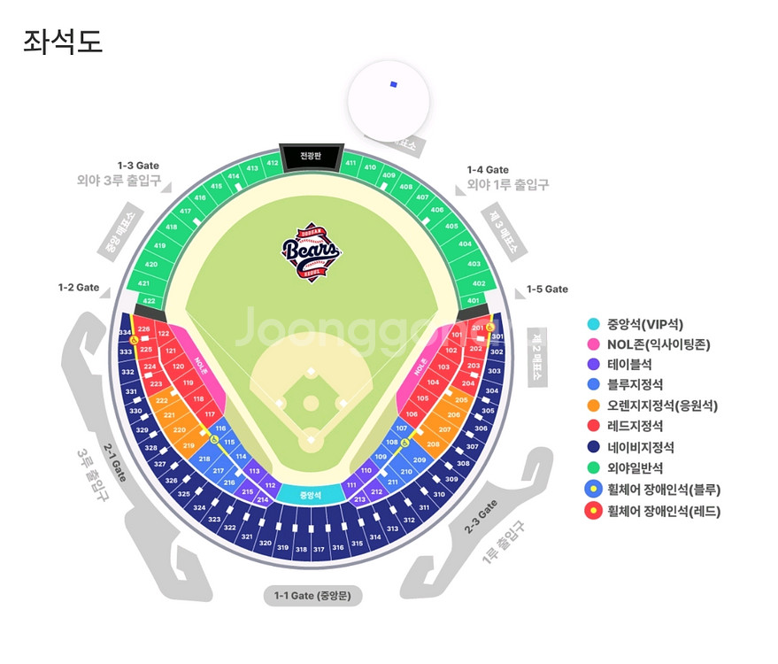 두산 vs SSG 27(토요일) 1루 테이블석 2연석--0
