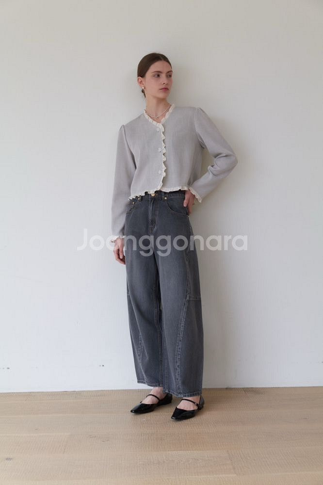 [블루워시] 세컨어반힙 데님(그레이블랙)--0