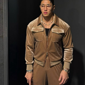 라피나토 벨벳 자켓 (골드브라운) 52