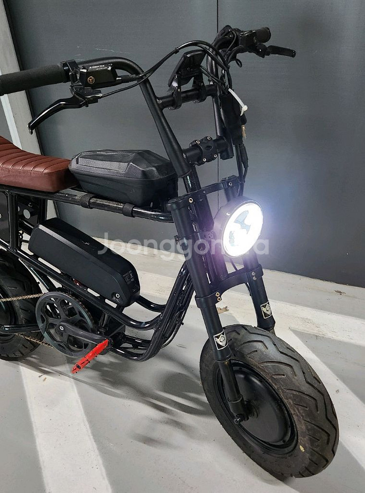 안지오 슈퍼미니 F1 미니 자토바이 전기자전거 팝니다.--4