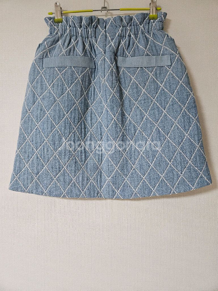 마인 아가일 베스트 스커트 셋업--8