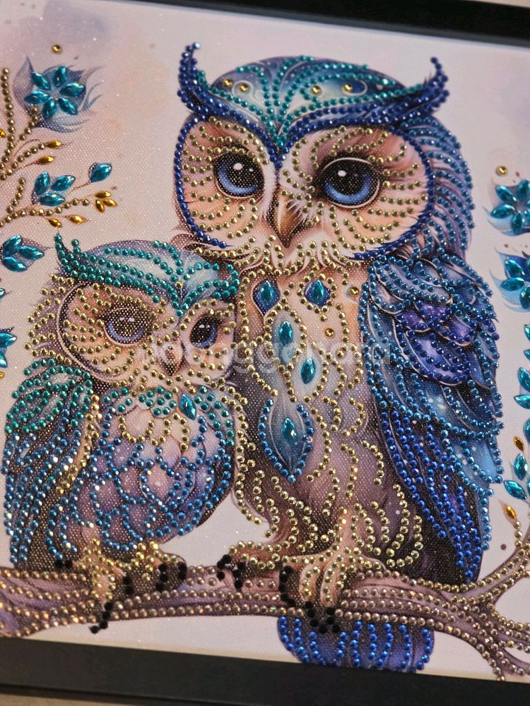 다이아몬드부엉이액자--7