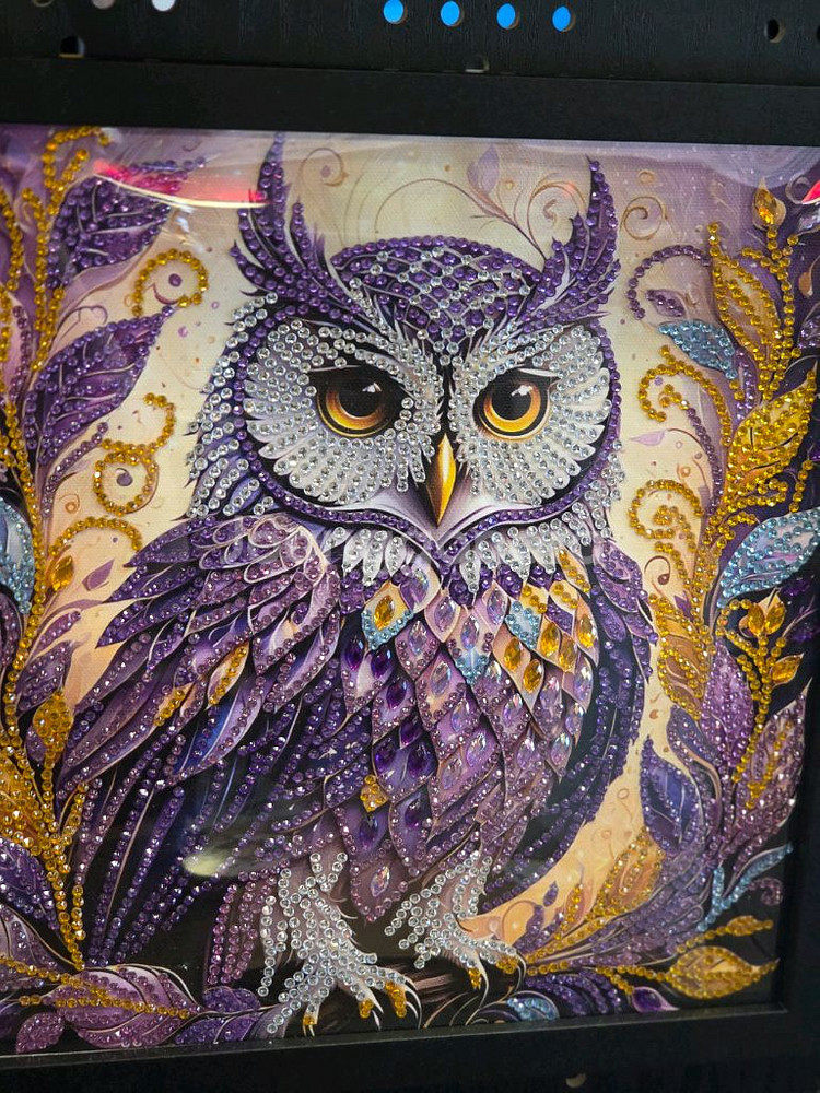 다이아몬드부엉이액자--4