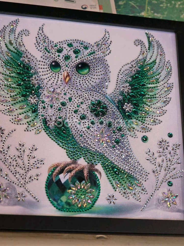 다이아몬드부엉이액자--8