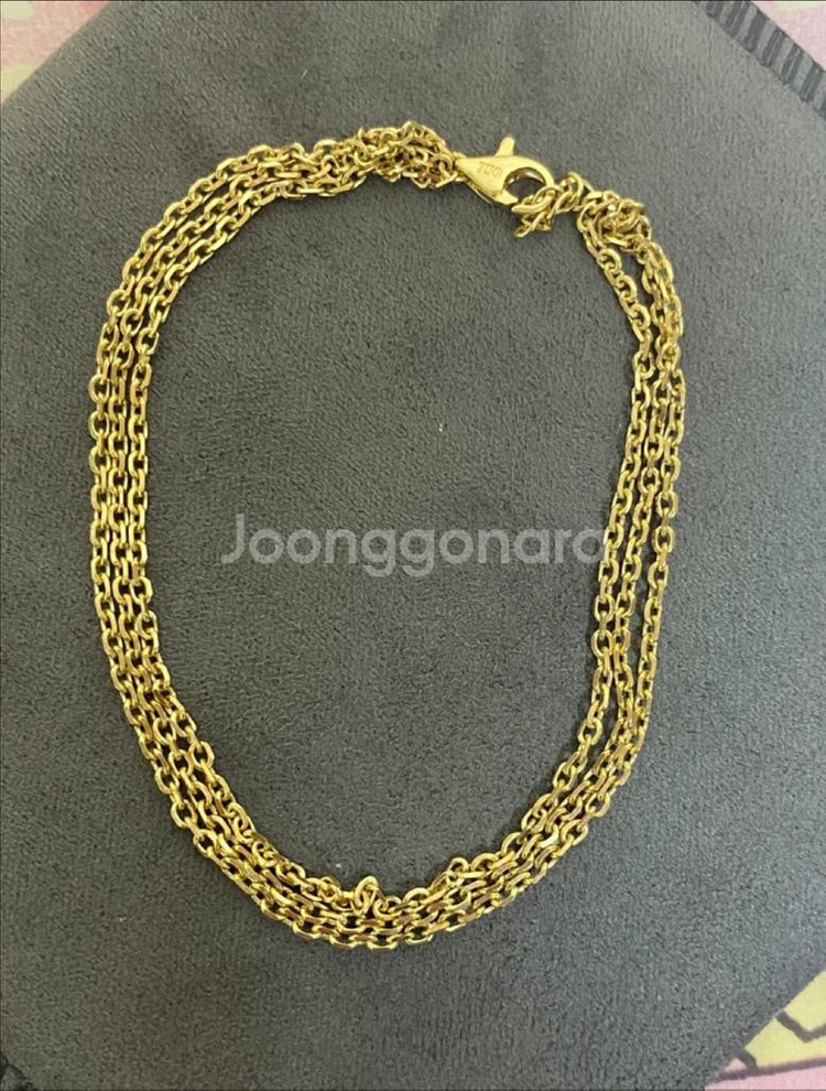 18k 세줄 팔찌 6.2g--4