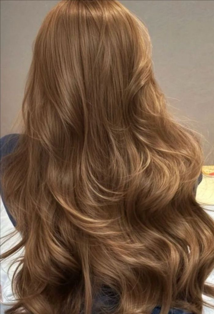 (새상품) 붙임머리 천연인모 특수컬러 18인치 브라운--5