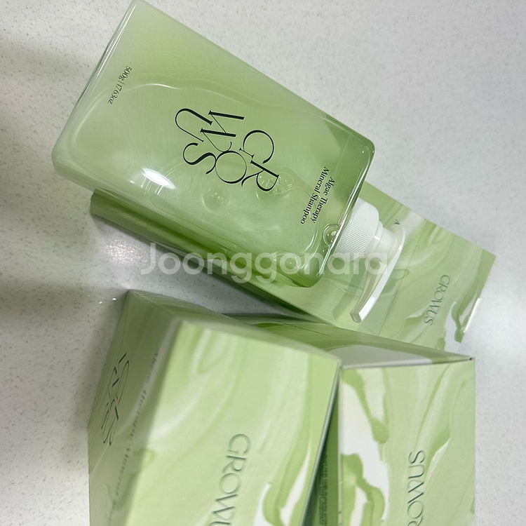 그로우어스 알게 테라피 미네랄 샴푸 500g x 3통--1