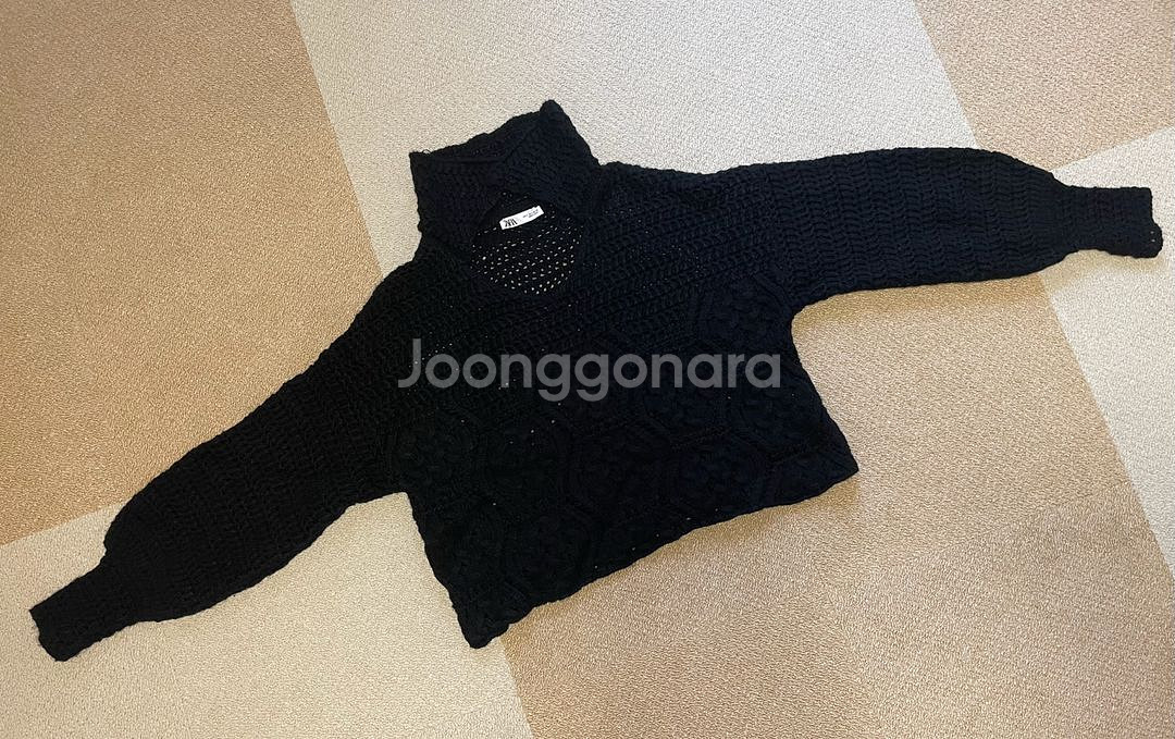 ZARA 오버핏 꽈배기 스웨터 (S)--0